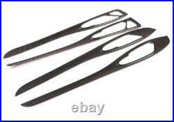 Carbon Fiber ABS Interior Door Panel Decor Trim For Alfa Romeo Stelvio 2017-2020