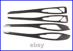 Carbon Fiber ABS Interior Door Panel Decor Trim For Alfa Romeo Stelvio 2017-2020