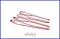 Carbon Fiber ABS Interior Door Panel Decor Trim For Alfa Romeo Stelvio 2017-2020