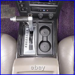 Carbon Fiber ABS Interior Gear Shift Side Frame Trim For Hummer H2 2003-2007