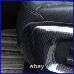 Carbon Fiber ABS Interior Seats Side Trim Frame Fits For Range Rover Sport 14-17