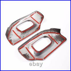 Carbon Fiber ABS Interior Seats Side Trim Frame Fits For Range Rover Sport 14-17