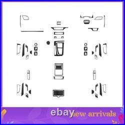 Carbon Fiber Black Car Interior Full Kit Trim Sticker For Audi Q5 2018-2020