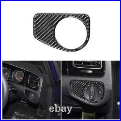 Carbon Fiber Black Car Interior Trim Set Sticker For VW Golf 7 GTI MK7 2018-2019