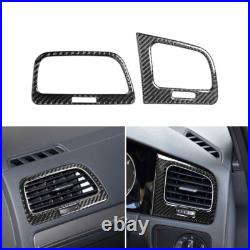 Carbon Fiber Black Car Interior Trim Set Sticker For VW Golf 7 GTI MK7 2018-2019