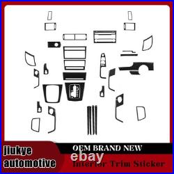 Carbon Fiber Black Full Interior Set Cover Trim For Audi A4 S line 2005-2007
