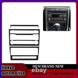 Carbon Fiber Black Full Interior Set Cover Trim For Audi A4 S line 2005-2007
