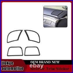 Carbon Fiber Black Full Interior Set Cover Trim For Audi A4 S line 2005-2007