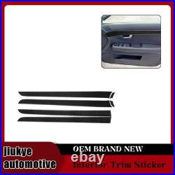 Carbon Fiber Black Full Interior Set Cover Trim For Audi A4 S line 2005-2007