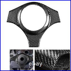 Carbon Fiber Black Interiors Steering Wheel Cover Trim For Mitsubishi EVO 7 8 9