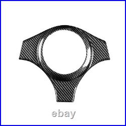 Carbon Fiber Black Interiors Steering Wheel Cover Trim For Mitsubishi EVO 7 8 9