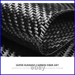 Carbon Fiber Black Interiors Steering Wheel Cover Trim For Mitsubishi EVO 7 8 9