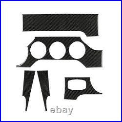 Carbon Fiber Car Interior Dashboard Panel Cover Trim For Ford Mustang 15-19