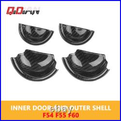 Carbon Fiber Car Interior Door Handle Cover Sticker For MINI Cooper F54 F55 F60 Carbon Fiber Car Interior Door Handle Cover Sticker For MINI Cooper F54 F55 F60