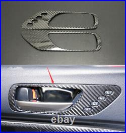 Carbon Fiber Car Interior Door Handle Trim Cover For Lexus RC200 300 RC F SPORT