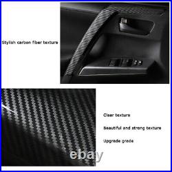 Carbon Fiber Car Interior Door Stripe Decoration Trim For Toyota RAV4 2013-2018