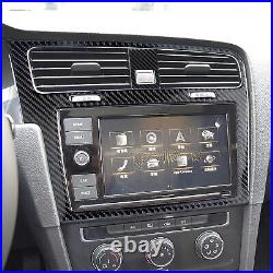 Carbon Fiber Car Interior GPS Navigation Frame Trim Panel Cover Left-Hand-Driver