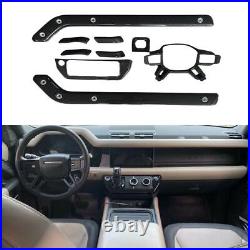 Carbon Fiber Car Interior Kit Cover Trim For Land Rover Defender 2020-2024