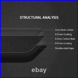 Carbon Fiber Car Interior Rear Center Cover Trim Decor For Corvette C7 2014-2019