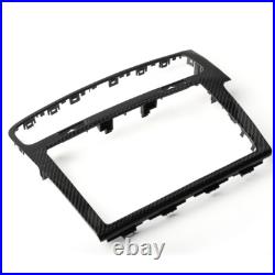 Carbon Fiber Car Interior Trim Sticker Part Central Control GPS Navigation Frame