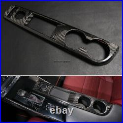 Carbon Fiber Car Interior Water Cup Holder Cover For Lexus IS250 IS350 2013-2016