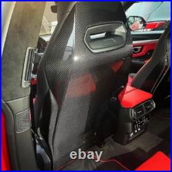 Carbon Fiber Car Seat Back Cover Trims Interior Replace For Lamborghini URUS 2PC