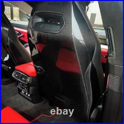 Carbon Fiber Car Seat Back Cover Trims Interior Replace For Lamborghini URUS 2PC
