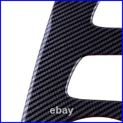 Carbon Fiber Center Console Panel Cover Trim Fit For Benz C Class W205 2015-2018