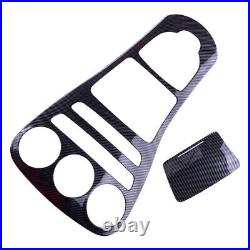 Carbon Fiber Center Console Panel Cover Trim Fit For Benz C W205 GLC X253 Acc