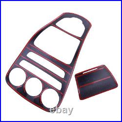 Carbon Fiber Center Console Panel Cover Trim Fit For Benz C W205 GLC X253 Acc