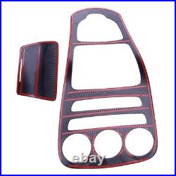 Carbon Fiber Center Console Panel Cover Trim Fit For Benz C W205 GLC X253 Use