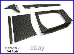 Carbon Fiber Control Panel Interior Trim Cover Kit for BMW G87 M2 G80 M3 G82 M4