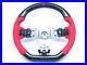 Carbon Fiber D-Shape Red Suede Alcantara Steering Wheel for 15-20 SUBARU WRX STI