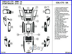 Carbon Fiber Dash Trim Kit Set for CADILLAC CTS 2008-2013 interior dashboard