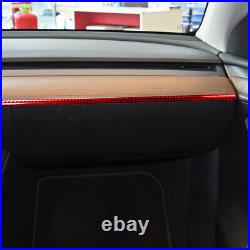 Carbon Fiber Dashboard Center Control Panel Decor Trim Cover for Tesla Model Y 3