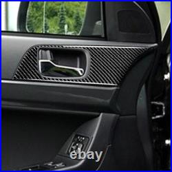 Carbon Fiber Door's Interior Decorative Cover Trim For Mitsubishi Lancer 15pc