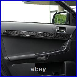 Carbon Fiber Door's Interior Decorative Cover Trim For Mitsubishi Lancer 15pc