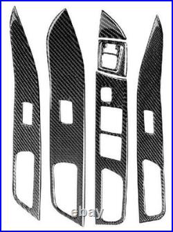 Carbon Fiber Door's Interior Decorative Cover Trim For Mitsubishi Lancer 15pc