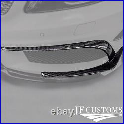 Carbon Fiber Front Headlight Canards 2x For Mercedes A Class Amg W176 13-18