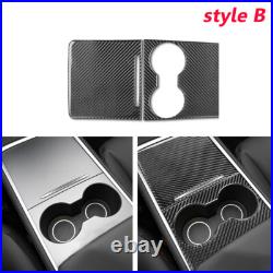 Carbon Fiber Full Complete Set Decor Kit Panel Trim Cover for Tesla Model Y 3