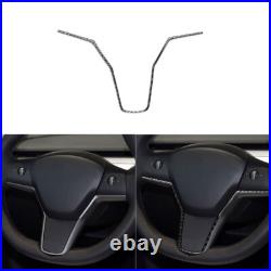 Carbon Fiber Full Complete Set Decor Kit Panel Trim Cover for Tesla Model Y 3