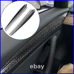 Carbon Fiber Full Complete Set Decor Kit Panel Trim Cover for Tesla Model Y 3