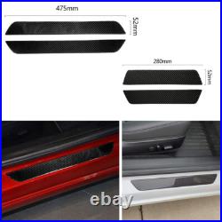Carbon Fiber Full Complete Set Decor Kit Panel Trim Cover for Tesla Model Y 3