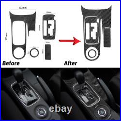 Carbon Fiber Full Full Interior Kit Set Trim Cover For Mitsubishi Outlander