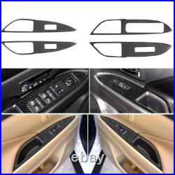 Carbon Fiber Full Full Interior Kit Set Trim Cover For Mitsubishi Outlander