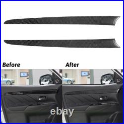 Carbon Fiber Full Full Interior Kit Set Trim Cover For Mitsubishi Outlander