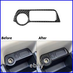 Carbon Fiber Full Full Interior Kit Set Trim Cover For Mitsubishi Outlander