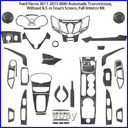 Carbon Fiber Full Set Interior Cover Trim Kit For Ford Fiesta 2011-2015 Carbon Fiber Full Set Interior Cover Trim Kit For Ford Fiesta 2011-2015