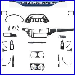 Carbon Fiber Full Set Kit Console Trim Interior Cover For Honda Odyssey 2005-10