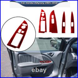 Carbon Fiber Full Set Kit Console Trim Interior Cover For Honda Odyssey 2005-10